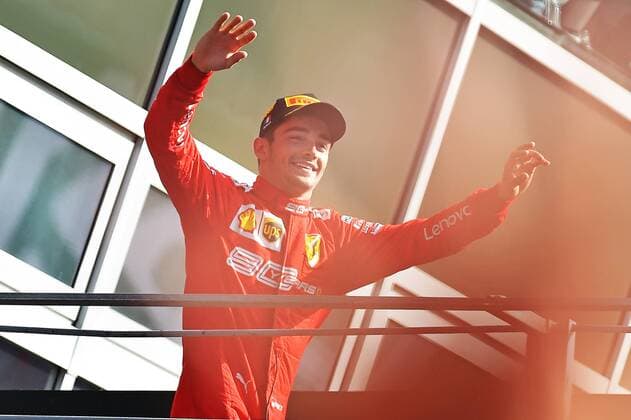08 09 2019, xekx, Motorsport FIA Formula 1, Grand Prix of Italy Race emspor, 1 place, winner, Charles Leclerc Ferrari DFL DFB REGULATIONS PROHIBIT ANY USE OF PHOTOGRAPHS as IMAGE SEQUENCES and or QUASI VIDEO Monza eel-fotografie Eberhard Krieger