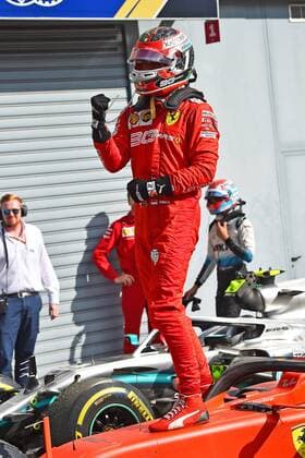 08 09 2019, xekx, Motorsport FIA Formula 1, Grand Prix of Italy Race emspor, 1 place, winner, Charles Leclerc Ferrari DFL DFB REGULATIONS PROHIBIT ANY USE OF PHOTOGRAPHS as IMAGE SEQUENCES and or QUASI VIDEO Monza eel-fotografie Eberhard Krieger