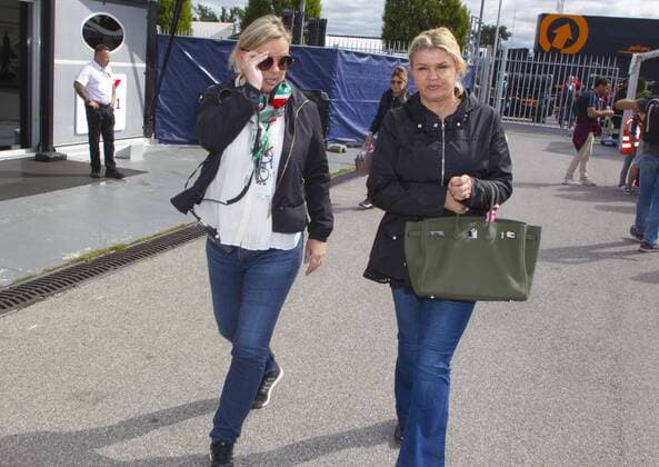 Monza, Italy - September 08, 2019: FIA Formula One World Championship, WM, Weltmeisterschaft Grand Prix of Italy with Corinna Schumacher and Manager Sabine Kehm Monza: FIA Formula One World Championship, Grand Prix of Italy