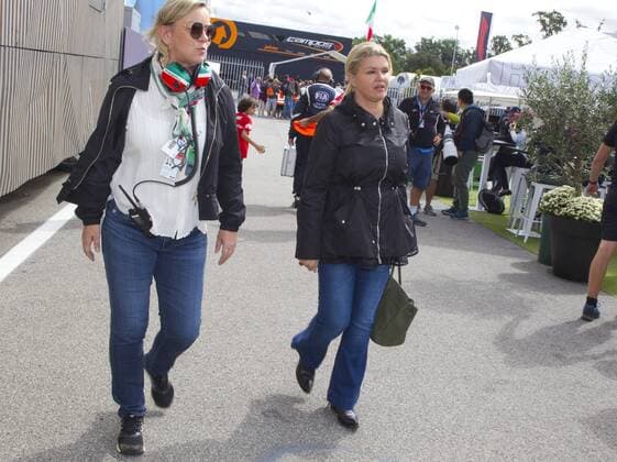 Monza, Italy - September 08, 2019: FIA Formula One World Championship, WM, Weltmeisterschaft Grand Prix of Italy with Corinna Schumacher and Manager Sabine Kehm Monza: FIA Formula One World Championship, Grand Prix of Italy