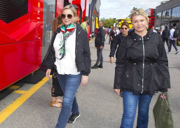 Monza, Italy - September 08, 2019: FIA Formula One World Championship, WM, Weltmeisterschaft Grand Prix of Italy with Corinna Schumacher and Manager Sabine Kehm Monza: FIA Formula One World Championship, Grand Prix of Italy