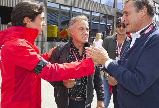 Monza, Italy - September 08, 2019: FIA Formula One World Championship, WM, Weltmeisterschaft Grand Prix of Italy with Jean Alesi and Son Giuliano Monza: FIA Formula One World Championship, Grand Prix of Italy
