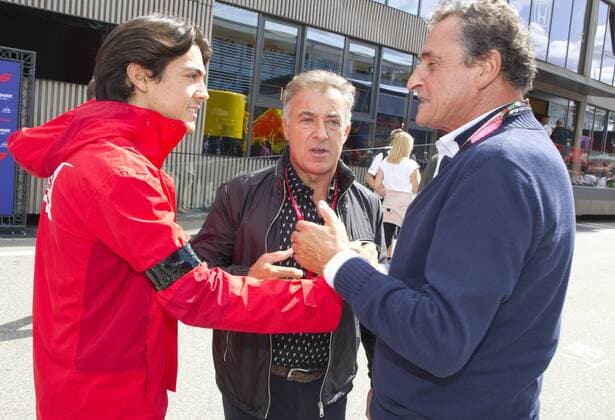Monza, Italy - September 08, 2019: FIA Formula One World Championship, WM, Weltmeisterschaft Grand Prix of Italy with Jean Alesi and Son Giuliano Monza: FIA Formula One World Championship, Grand Prix of Italy