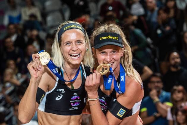 Bilder des Jahres 2019, Sport 09 September Sport Themen der Woche KW36 Sport Bilder des Tages FIVB World Tour Finals 2019 Rom; 08.09.2019 Laura Ludwig (GER), Margareta Kozuch (GER); FIVB World Tour Finals 2019 Rom am 08.09.2019, Rom. *** FIVB World Tour Finals 2019 Rome 08 09 2019 Laura Ludwig GER , Margareta Kozuch GER FIVB World Tour Finals 2019 Rome 08 09 2019, Rome Copyright: xBEAUTIFULxSPORTS PeterxWeberx