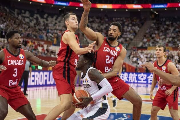 Basketball Shanghai 09 09 2019 FIBA Basketball World Championships World Cup World Championships Germany GER Canada CAN Dennis Schröder Schroeder Germany, No 17 Schröder Schroder
