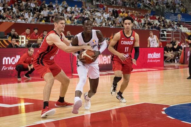 Basketball Shanghai 09 09 2019 FIBA Basketball World Championships World Cup World Championship Germany GER Canada CAN Dennis Schröder Schroeder Germany, No 17 Schröder Schroder MORGAN Conor Canada, No 13 NEMBHARD Andrew Canada, No 11