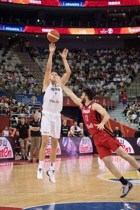Basketball Shanghai 09 09 2019 FIBA Basketball World Championships World Cup World Championship Germany GER Canada CAN Johannes Voigtmann Germany, No 07 KLASSEN Owen Canada, No 17