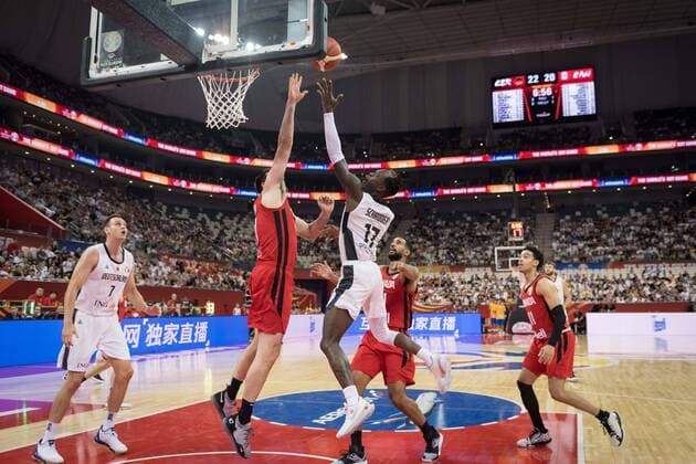 Basketball Shanghai 09 09 2019 FIBA Basketball World Championships World Cup World Championships Germany GER Canada CAN Dennis Schröder Schroeder Germany, No 17 Schröder Schroder
