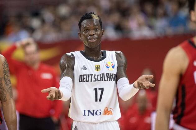 Basketball Shanghai 09 09 2019 FIBA Basketball World Championships World Cup World Championships Germany GER Canada CAN Dennis Schröder Schroeder Germany, No 17 Schröder Schroder