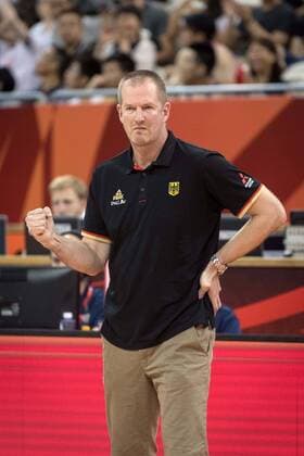 Basketball Shanghai 09 09 2019 FIBA Basketball World Championships World Cup World Championship Germany GER Canada CAN Henrik Rödl Germany, national coach Rodl Roedl Jubel