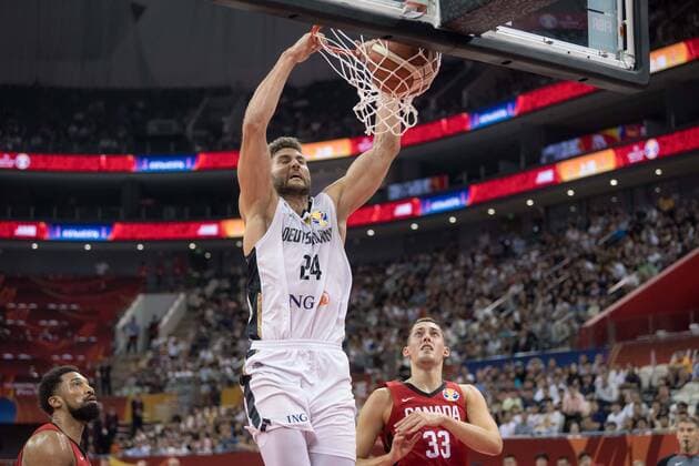 Basketball Shanghai 09 09 2019 FIBA Basketball World Championships World Cup World Championship Germany GER Canada CAN Maximilian Kleber Germany, No 24 WILTJER Kyle Canada, No 33