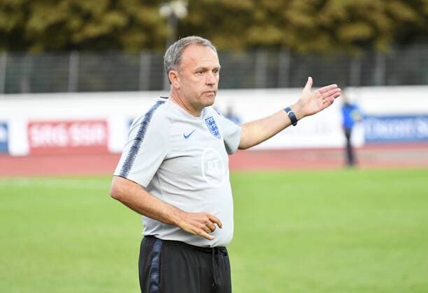 09 09 2019 Basel Football Men Season 2019 2020 International match U 20 Switzerland England In picture Coach Keith Downing Action Single picture