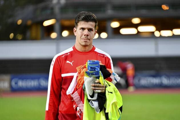 09 09 2019 Basel Football Men Season 2019 2020 International match U 20 Switzerland England In picture Goalkeeper Nicholas Ammeter SUI Action Single picture