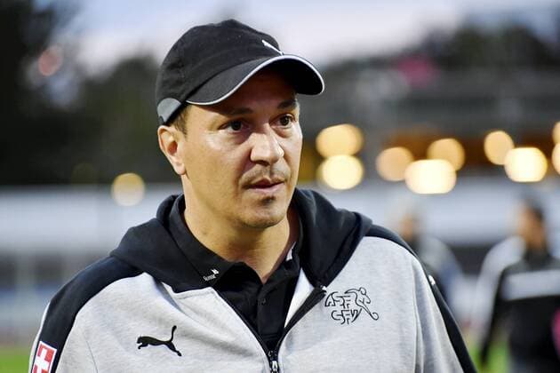 09 09 2019 Basel football men season 2019 2020 international U 20 Switzerland England In picture coach Francesco Gabriele SUI action single picture