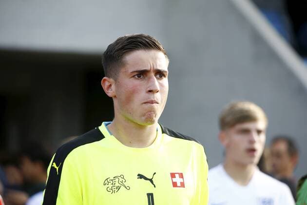09 09 2019 Basel football men season 2019 2020 international U 20 Switzerland England In picture goalkeeper Amir Saipi SUI action single picture