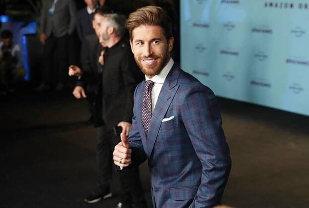 Presentacion del documental de Sergio Ramos en el museo Reina Sofia. Sergio Ramos during the presentation of the documentary about his life at Reina Sofia museum. 