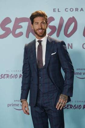 Presentacion del documental de Sergio Ramos en el museo Reina Sofia. Sergio Ramos during the presentation of the documentary about his life at Reina Sofia museum. 