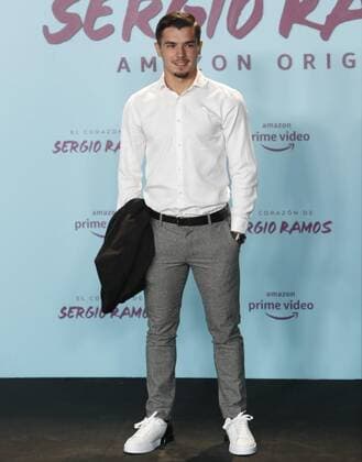 Presentacion del documental de Sergio Ramos en el museo Reina Sofia. En la imagen, Brain DÃ¯az. Sergio Ramos during the presentation of the documentary about his life at Reina Sofia museum. In this picture, Brain DÃ¯az. 