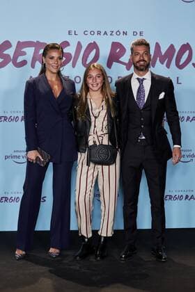 Rene Ramos and Vania Millan attends to El Corazon De Sergio Ramos premiere at Reina Sofia Museum in Madrid, Spain. September 10, 2019.  (201909100060)