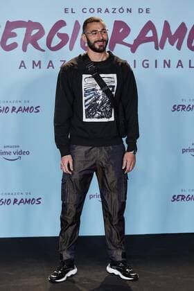 Karim Benzema attends to El Corazon De Sergio Ramos premiere at Reina Sofia Museum in Madrid, Spain. September 10, 2019.  (201909100050)