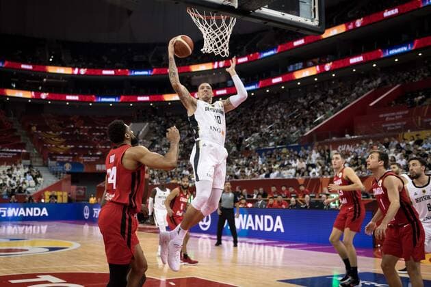 Basketball Shanghai 09 09 2019 FIBA Basketball World Championships World Cup World Championship Germany GER Canada CAN Daniel Theis Germany, No 10 BIRCH Khem Canada, No 24