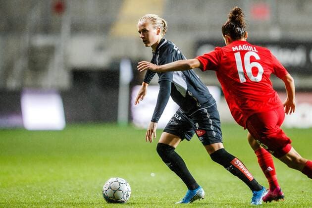 190911 Filippa Curmark of Gothenburg during the Champions League match between Kopparbergs Gothenburg and Bayern Munich on September 11, 2019 in Gothenburg Photo Michael Erichsen BILDBYRAN Cop 89 Kopparbergs Gothenburg Gothenburg Bavaria Munich Bavaria Munich bbeng champions league womens dam football football soccer,  Copyright: MICHAELxERICHSEN BB190911BB176
