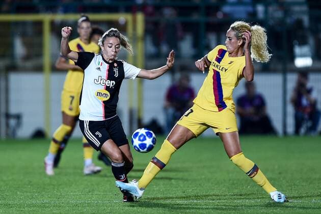 Db Alessandria 11 09 2019 - Champions League Femminile Juventus-Barcellona foto Daniele Buffa Image nella foto: Martina Rosucci-Kheira Hamraoui 