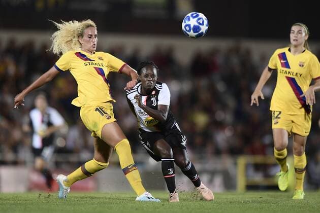 Photo LaPresse - Fabio Ferrari September 11, 2019 Alessandria ( Italy ) Women s Champions League - Juventus Women vs Futbol Club Barcelona - Round of 16 - roundtrip- Giuseppe Mocagatta Stadium of Alessandria. in the pic:Eniola Aluko (Juventus Women)  Copyright: xLaPresse FabioxFerrarix