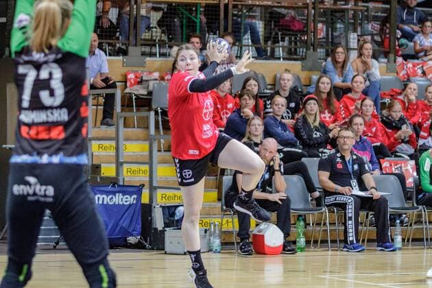 1 Womens Handball Bundesliga, TSV Bayer 04 Leverkusen Neckarsulmer SU, Leverkusen, 11 9 2019 TSV Bayer 04 Leverkusen Neckarsulmer SU on 11 9 2019 in the Ostermann Arena, Leverkusen Copyright: xBEAUTIFULxSPORTS MarcxJungex