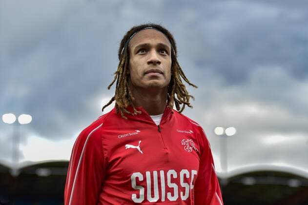 Kevin Mbabu, SUI, Schweiz - Gibraltar, EM Qualifikation, Nationalmannschaft, Laenderspiel, Fussball, 08.09.2019 *** Kevin Mbabu, SUI, Switzerland Gibraltar, European Championship qualification, national team, international match, football, 08 09 2019 