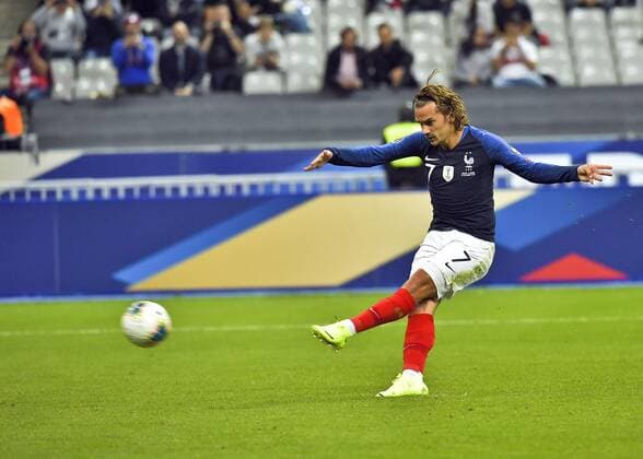 Antoine Griezmann rate son penalty FOOTBALL : Eliminatoires Euro 2020 UEFA France vs Andorre 10 09 2019 MAO PANORAMIC 