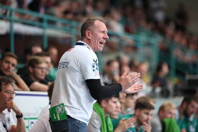 Frank Carstens Coach TSV GWD Minden GER, Handball, 1 Bundesliga, TSV GWD Minden against Die Eulen Ludwigshafen, 12 09 2019 Minden Copyright: xEIBNER JanxStrohdiekx EP_JSK