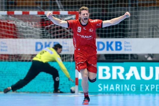 12 09 2019, xtgx, Handball Luqui Moly HBL, MT Melsungen SC Magdeburg emspor, v l Tobias Reichmann MT Melsungen, 9 Jubel, Torjubel, jubilelt über das Tor, celebrate the goal, celebration Kassel
