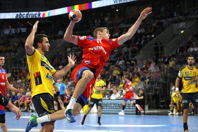 Handball, 1 Bundesliga Rhein Neckar Löwen HBW Balingen Weilstetten, 5 Matchday on 12 09 2019, Season 2019 20, ZmdZ, Gedeon Guardiola Villaplana 30, Rhein Neckar Löwen , Tim Nothdurft 11, Balingen Weilstetten , Rhein Neckar Löwen HBW Balingen Weilstetten