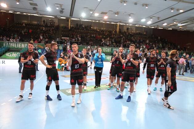 Disappointment at Die Eulen Ludwigshafen GER, Handball, 1 Bundesliga, TSV GWD Minden against Die Eulen Ludwigshafen, 12 09 2019 Minden Copyright: xEIBNER JanxStrohdiekx EP_JSK