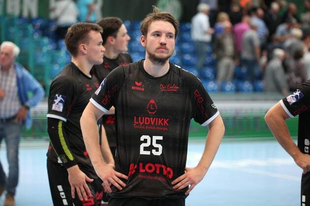 Dominik Mappes Die Eulen Ludwigshafen 25 GER, Handball, 1 Bundesliga, TSV GWD Minden vs. Die Eulen Ludwigshafen, 12 09 2019 Minden Copyright: xEIBNER JanxStrohdiekx EP_JSK