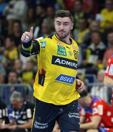 Handball, 1 Bundesliga Rhein Neckar Löwen HBW Balingen Weilstetten, 5 Matchday on 12 09 2019, Season 2019 20, ZmdZ, Jannik Kohlbacher 80, Rhein Neckar Löwen , Rhein Neckar Löwen HBW Balingen Weilstetten