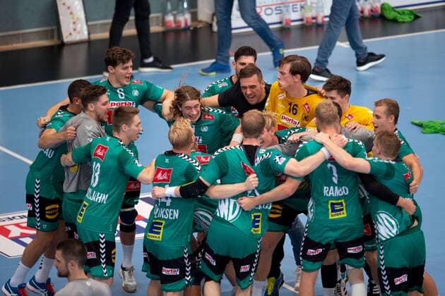 Minden, Germany 12 09 2019 1 Handball Bundesliga 2019 2020 GWD Minden vs The Owls Ludwigshafen Final Jubilee Minden Minden North Rhine-Westphalia Germany Kampa Halle
