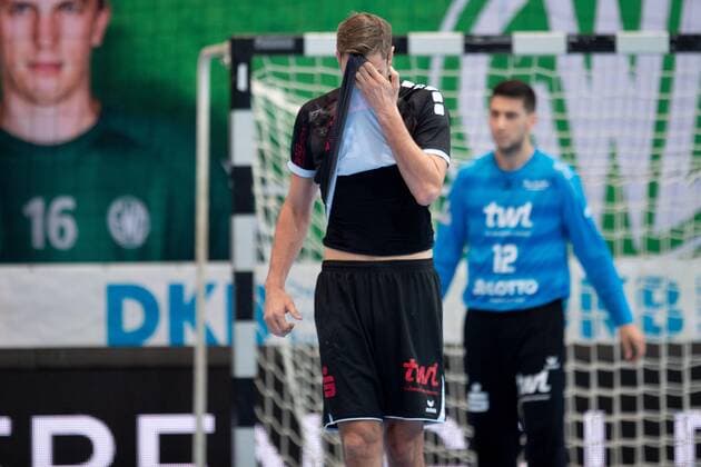 Minden, Germany 12 09 2019 1 Handball Bundesliga 2019 2020 GWD Minden vs Die Eulen Ludwigshafen Gunnar Dietrich Ludwigshafen Minden North Rhine-Westphalia Germany Kampa Halle