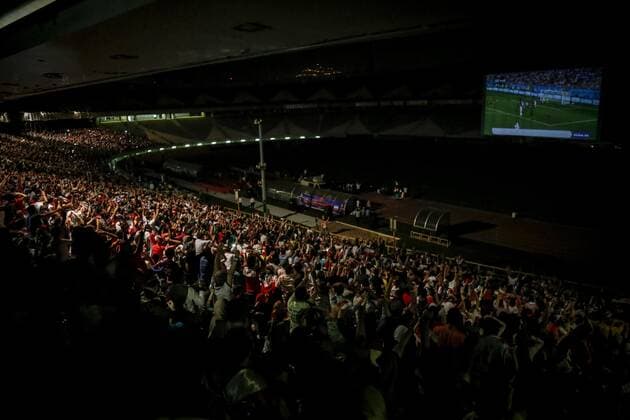 June 25, 2018, Tehran, Iran: Iranian women gather for a public viewing event at Azadi (freedom) Stadium in Tehran, Iran. to watch the 2018 FIFA World Cup, WM, Weltmeisterschaft, Fussball Russia Group B match between Iran and Portugal. Women are banned from attending male sporting events in Iran. Iran v Portugal : Group B-2018 FIFA World Cup Russia - ZUMAf146 20180625_zip_f146_003 Copyright: xRouzbehxFouladix