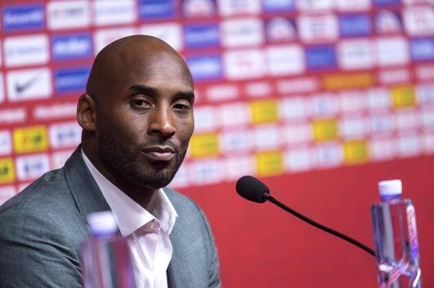 September 13, 2019, Beijing, CHINA: Kobe Bryant, the World Cup Basketball Ambassador, talks national teams with the world media during the Basketball World Cup semi-final day in Beijing Basketball World Cup semi-final game between the Spain and Australia in Beijing - ZUMAr144 20190913_zap_r144_021 Copyright: xJaynexRussellx