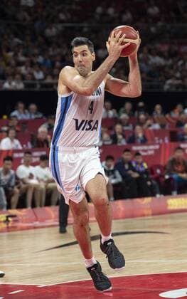 September 13, 2019, Beijing, CHINA: Luis SCOLA of Argentina in action during the Basketball World Cup semi-final Argentina vs France in Beijing Basketball World Cup semi-final game between Argentina and France in Beijing - ZUMAr144 20190913_zap_r144_063 Copyright: xJaynexRussellx
