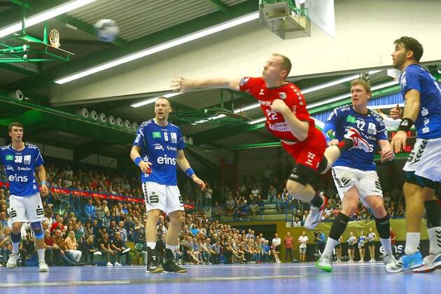 Scored by Jonas Link Bietigheim Handball 2 League 2019 20 EHV Aue SG BBM Bietigheim on 13 9 2019 EHV Aue BBM Bietigheim