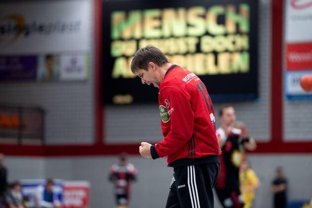 Lübbecke, Germany 13 09 2019 2 Handball Bundesliga 2019 2020 TuS N Lübbecke vs HSG Krefeld Peter Tatai Lübbecke Lübbecke Nordrhein Westfalen Germany Merkur Arena