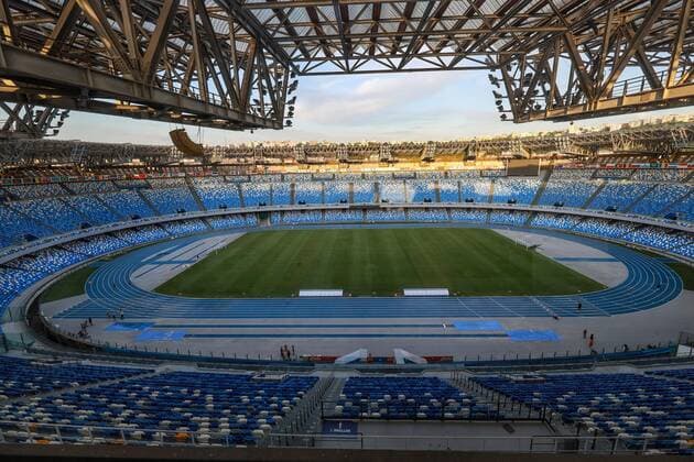 13th September 2019, San Paolo Stadium Fuorigrotta, Naples, Italy; The San Paolo Stadium is opened to the public for the first time after major renovations to the stadium - Editorial Use Only.  ActionPlus12166895 AlessandroxGarofalo