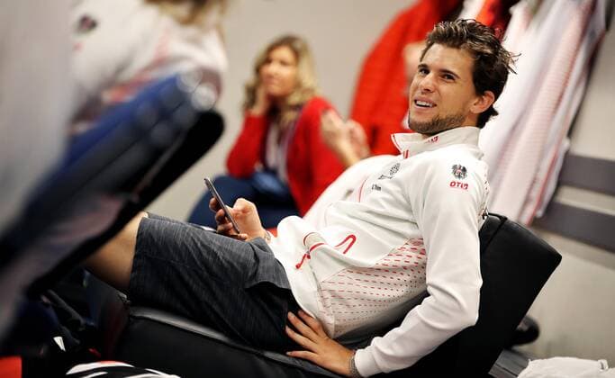 TENNIS - Davis Cup, FIN vs AUT ESPOO,FINLAND,14.SEP.19 - TENNIS - ITF Davis Cup, first round, Finland vs Austria. Image shows Dominic Thiem (AUT). GEPAxpictures xMatthiasxHauer