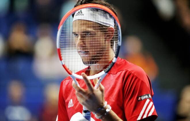 TENNIS - Davis Cup, FIN vs AUT ESPOO,FINLAND,14.SEP.19 - TENNIS - ITF Davis Cup, first round, Finland vs Austria. Image shows Dominic Thiem (AUT). GEPAxpictures xMatthiasxHauer