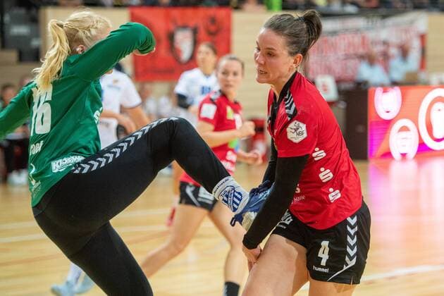 Pia Dietz SV Union Halle is winning SV Union Halle Neustadt Wildcats vs TuS Lintfort Handball 2 Bundesliga Season 2019 2020 Copyright xVIADATAx xHolgerxJohnx Halle Saale Sachsen Anhalt Germany