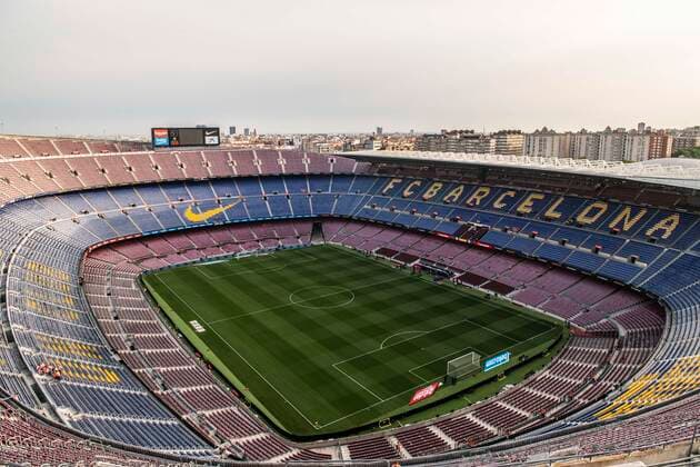 FuÃŸball, Stadiongeschichte FC Barcelona 14th September 2019; Camp Nou, Barcelona, Catalonia, Spain; La Liga Football, Barcelona versus Valencia Club de Futbol; General view of Camp Nou before the match - Editorial Use  ActionPlus12167268 MarcxGonzalezxAloma