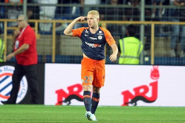 Florent Mollet, MHSC, but FOOTBALL : Montpellier vs Nice - Ligue 1 Conforama - 14 09 2019 RichardGosselin Panoramic 